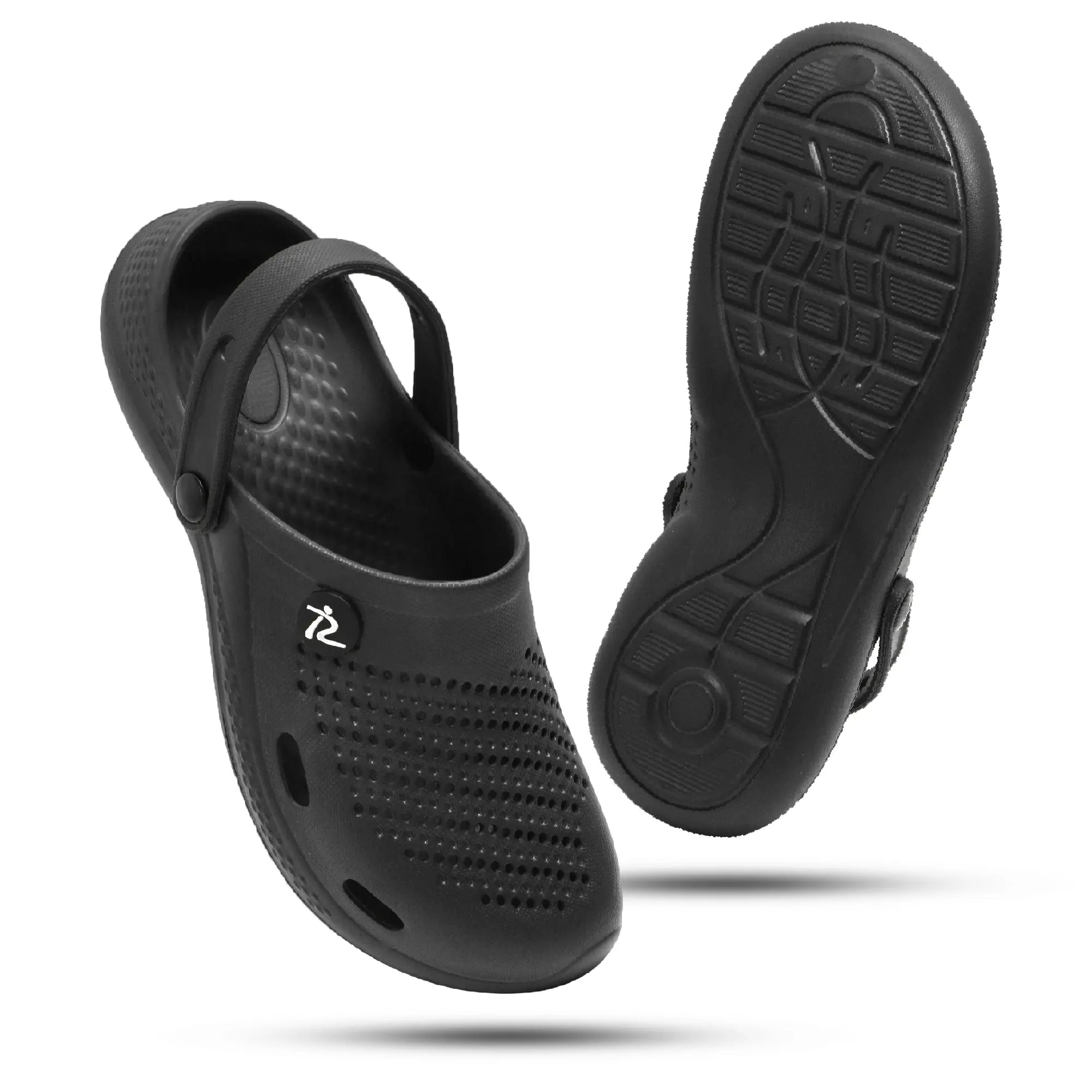 Tomsy Choice Black Comfort Clogs for Daily Wear