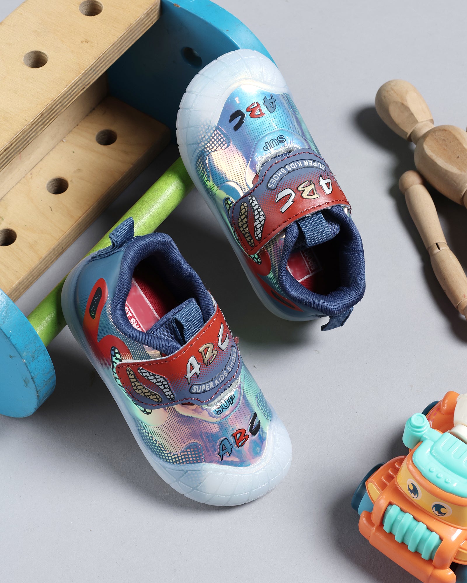 Tomsy Choice Kids Blue Casual Shoes | PVC Sole | Rexine Upper