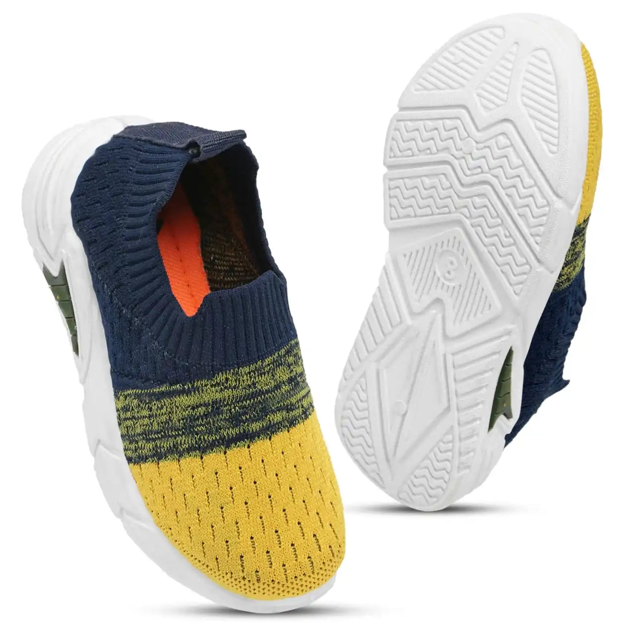 TOMSY CHOICE Blue PVC Sole Knitted Upper Shoes for Boys and Girls