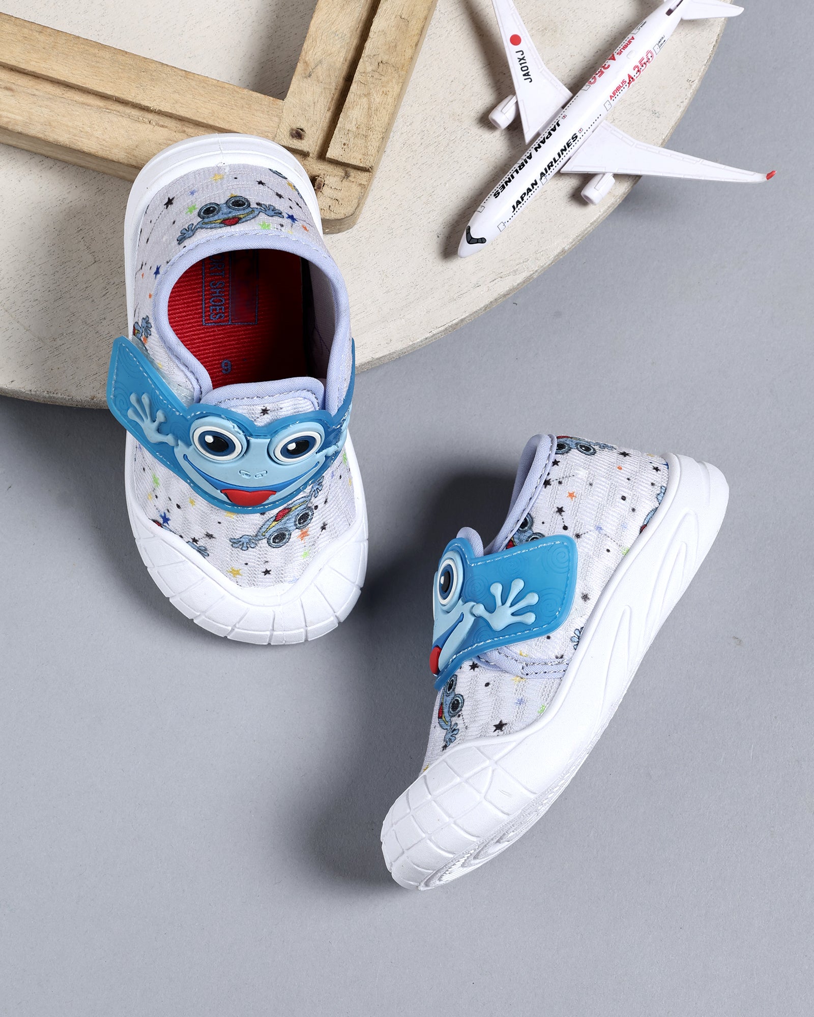 Tomsy Choice Kids Grey Casual Shoes | PVC Sole | Mesh Upper