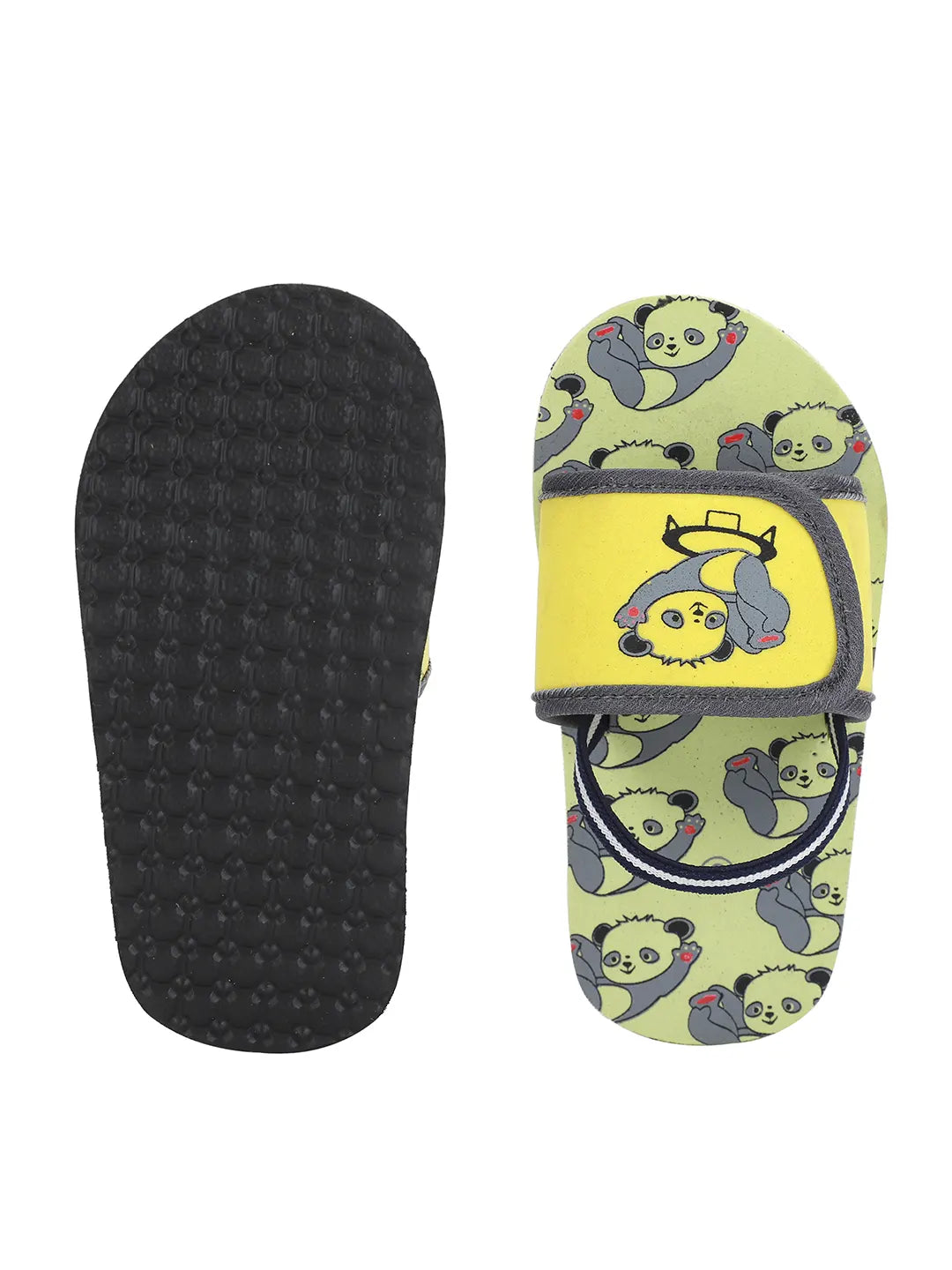 TOMSY CHOICE Kids Yellow EVA Sandals for Boys & Girls | Lightweight Comfortable Slip-On Summer Sandals | Anti-Slip Waterproof Casual Footwear for Kids