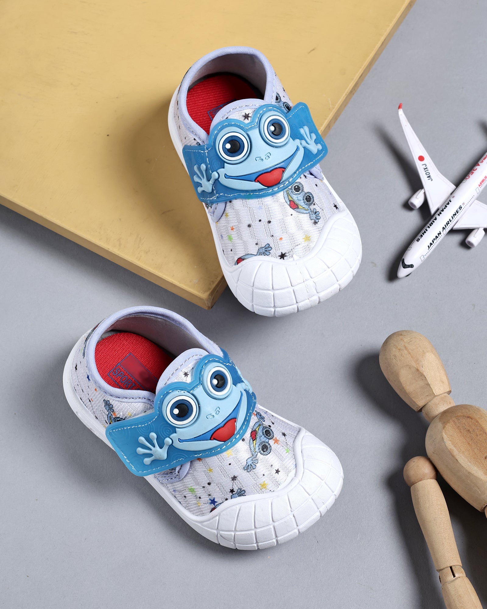 Tomsy Choice Kids Grey Casual Shoes | PVC Sole | Mesh Upper
