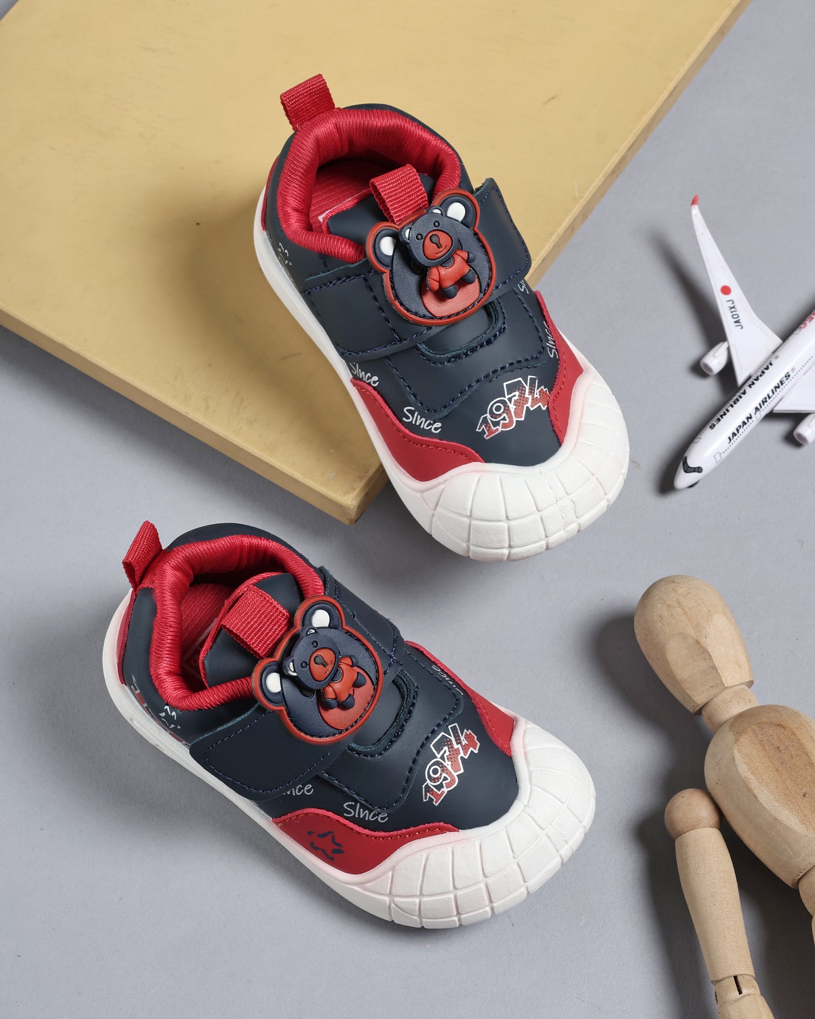 Tomsy Choice Kids Red Casual Shoes | PVC Sole | Rexine Upper