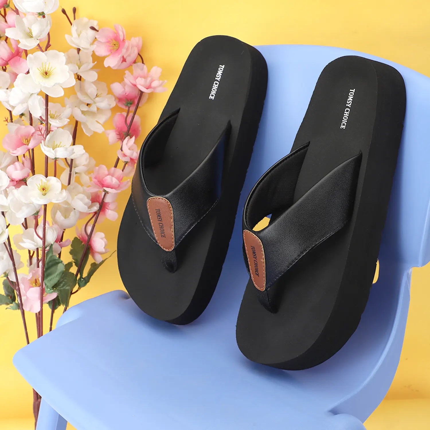 TOMSY CHOICE EVA Flip Flops for Mens | Soft & Lightweight EVA Sole | Ortho Flip Flop Comfortable Slippers for Indoor & Outdoor Use