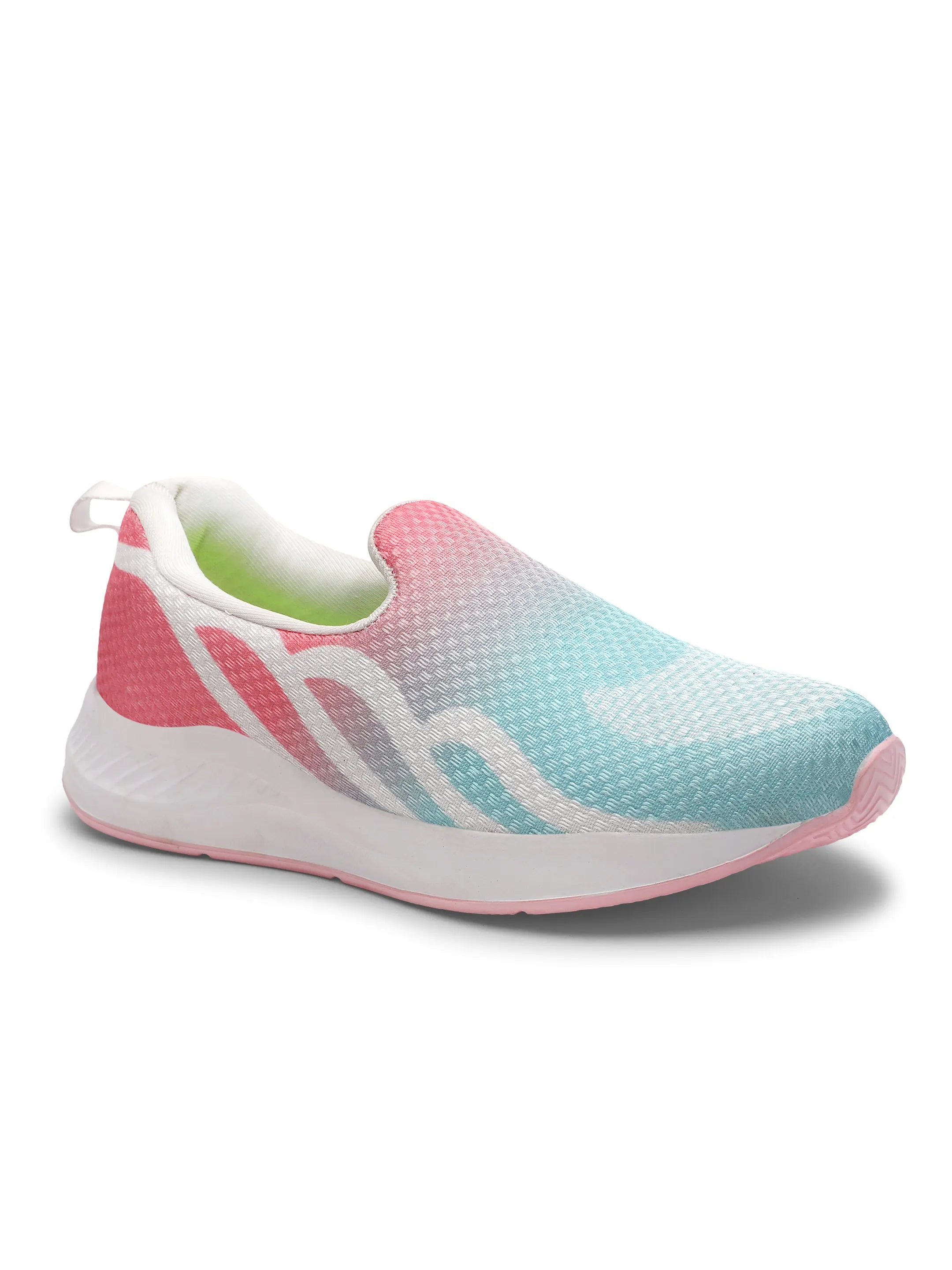 TOMSY CHOICE Women White EVA Running Shoes | Lightweight Comfortable Sports Shoes for Women | Breathable Walking & Gym Sneakers | Anti-Slip Casual Everyday Running Shoes