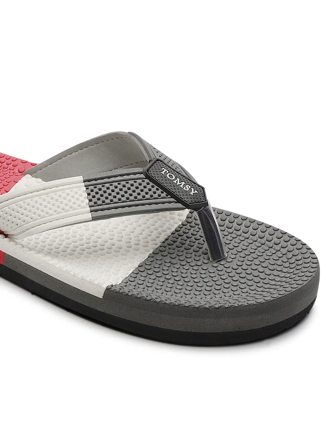 TOMSY CHOICE Men Red EVA Sole Slippers Lightweight, Comfortable Daily Use Flip Flops