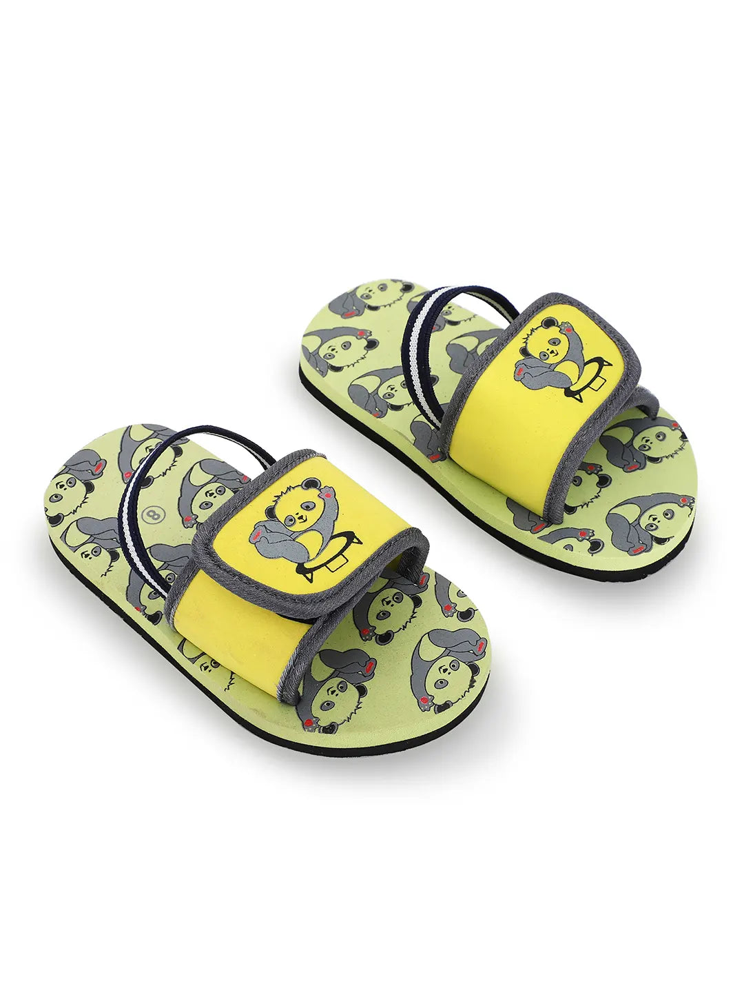 TOMSY CHOICE Kids Yellow EVA Sandals for Boys & Girls | Lightweight Comfortable Slip-On Summer Sandals | Anti-Slip Waterproof Casual Footwear for Kids