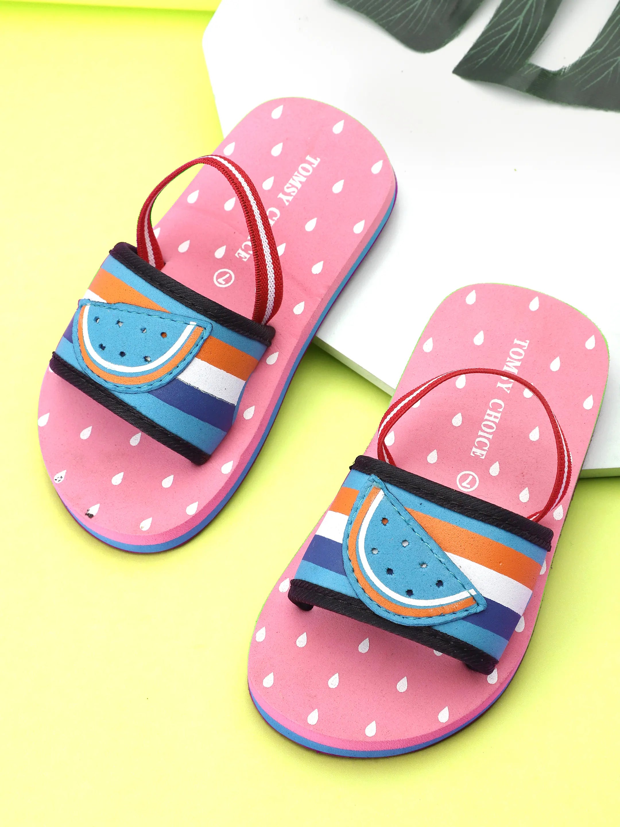 TOMSY CHOICE Kids EVA Sandals for Girls & Boys | Lightweight Comfortable Slip-On Summer Sandals | Anti-Slip Waterproof Casual Footwear for Kids