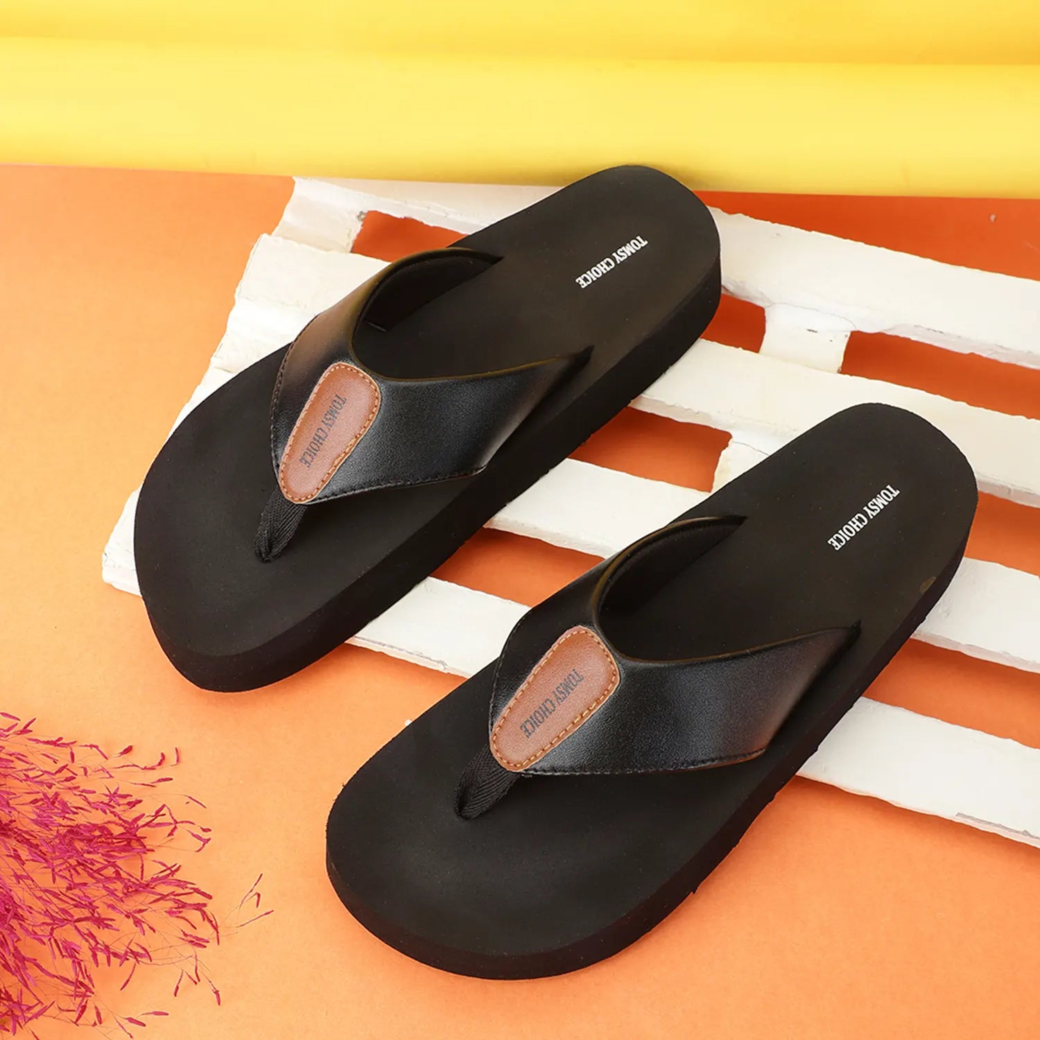 TOMSY CHOICE EVA Flip Flops for Mens | Soft & Lightweight EVA Sole | Ortho Flip Flop Comfortable Slippers for Indoor & Outdoor Use