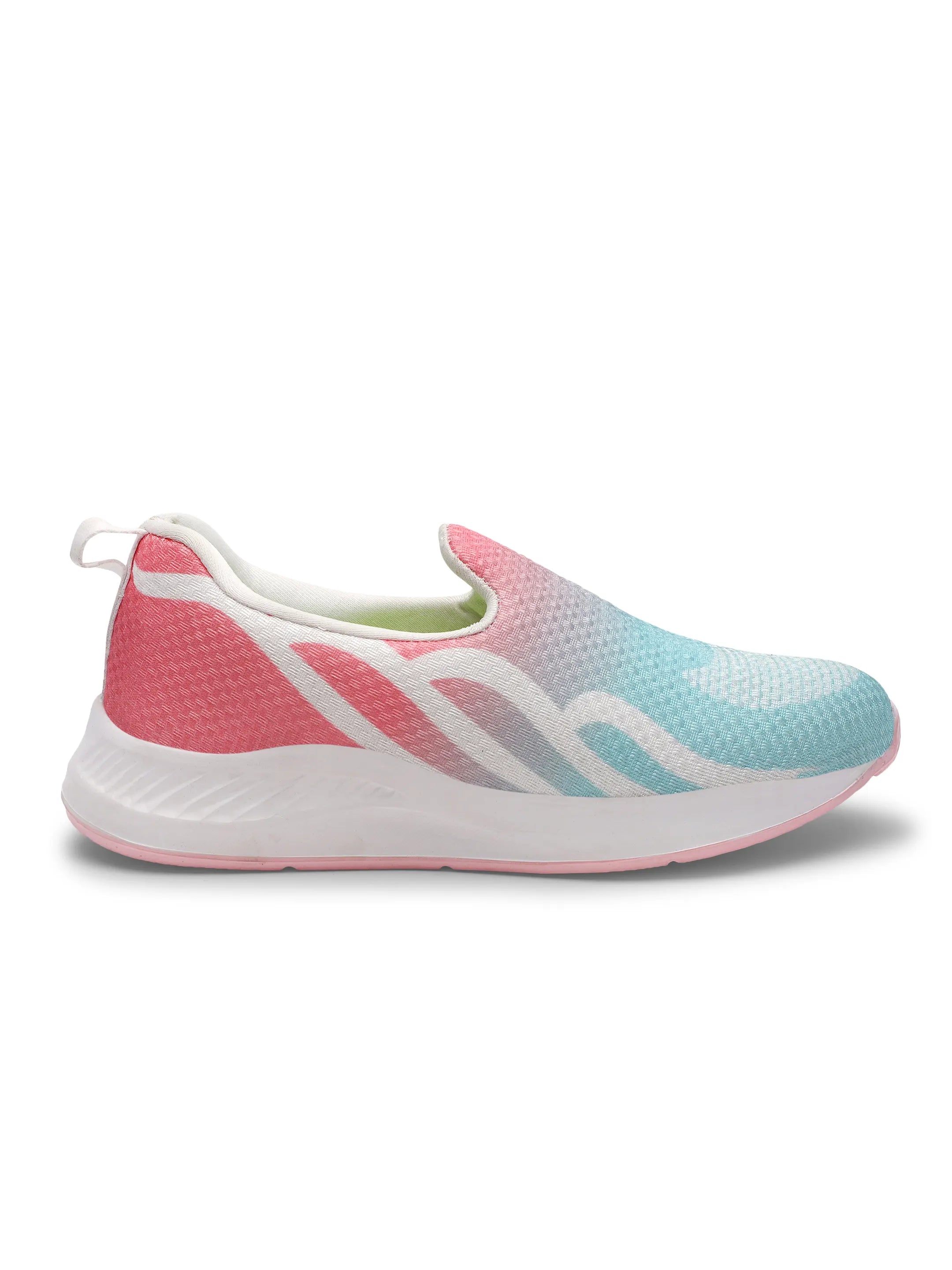 TOMSY CHOICE Women White EVA Running Shoes | Lightweight Comfortable Sports Shoes for Women | Breathable Walking & Gym Sneakers | Anti-Slip Casual Everyday Running Shoes