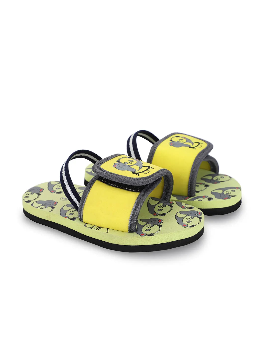 TOMSY CHOICE Kids Yellow EVA Sandals for Boys & Girls | Lightweight Comfortable Slip-On Summer Sandals | Anti-Slip Waterproof Casual Footwear for Kids