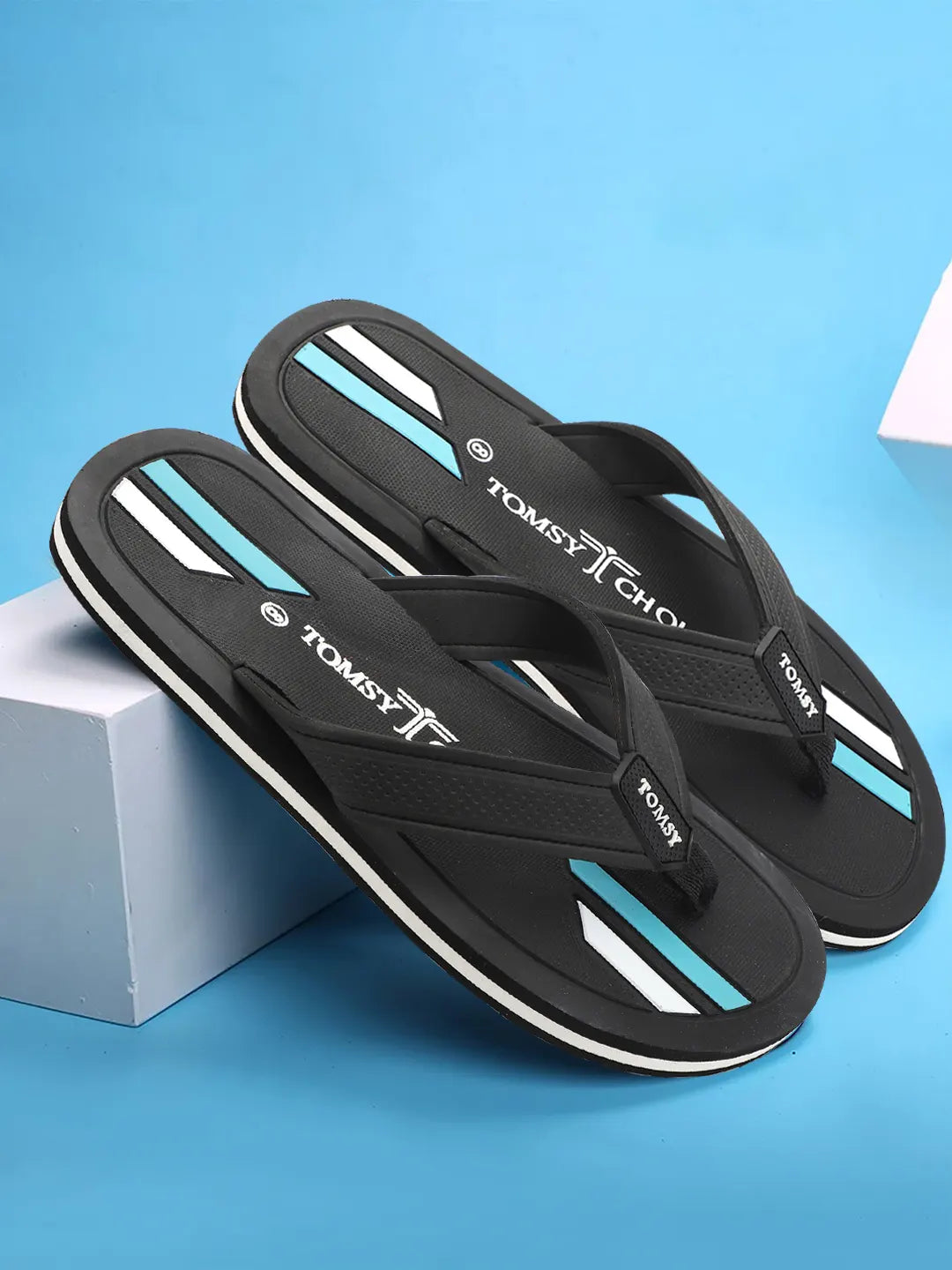 TOMSY CHOICE Men EVA Sole Rubber Strap Flip Flops Lightweight, Durable Flip Flop