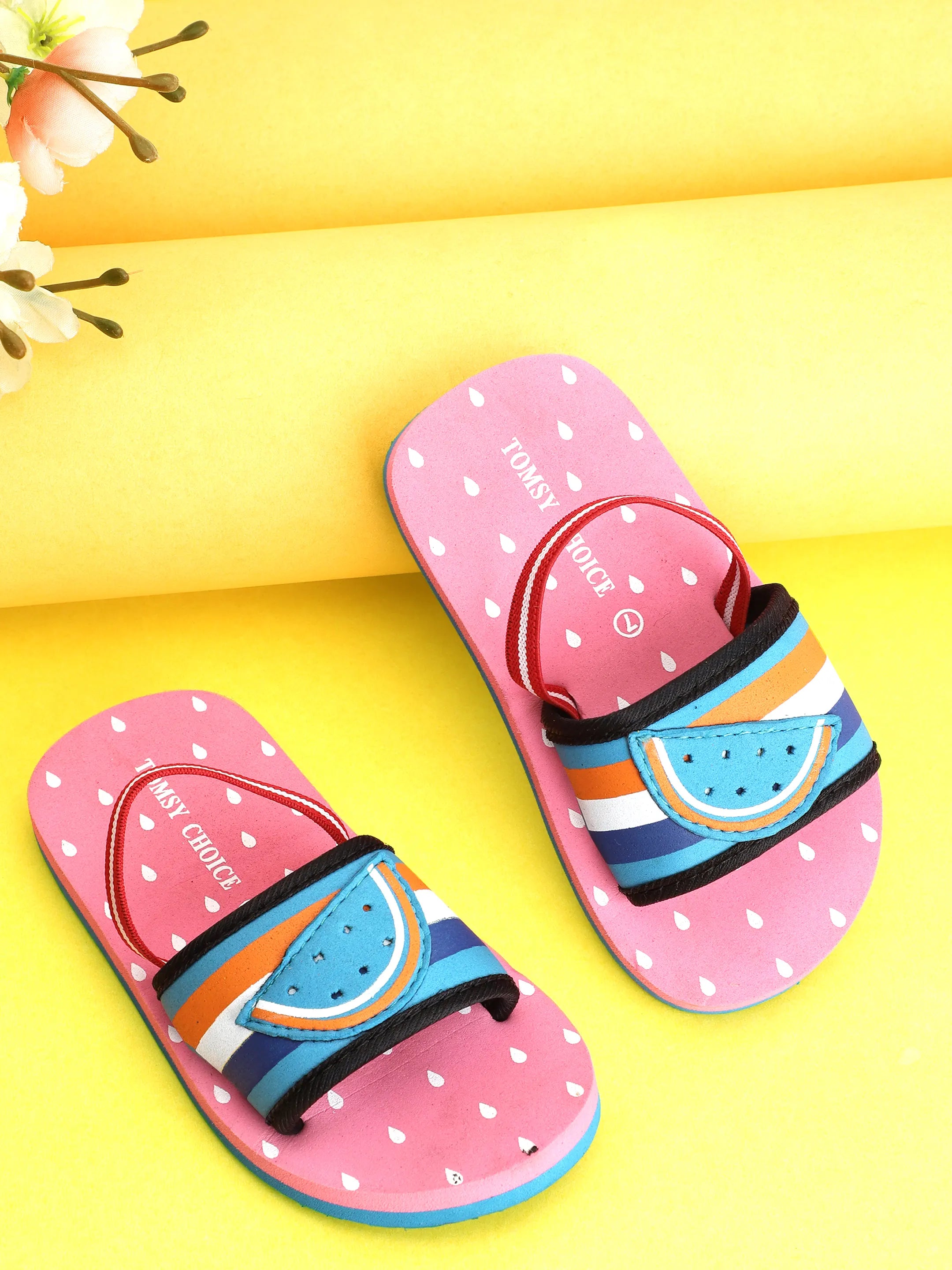 TOMSY CHOICE Kids EVA Sandals for Girls & Boys | Lightweight Comfortable Slip-On Summer Sandals | Anti-Slip Waterproof Casual Footwear for Kids