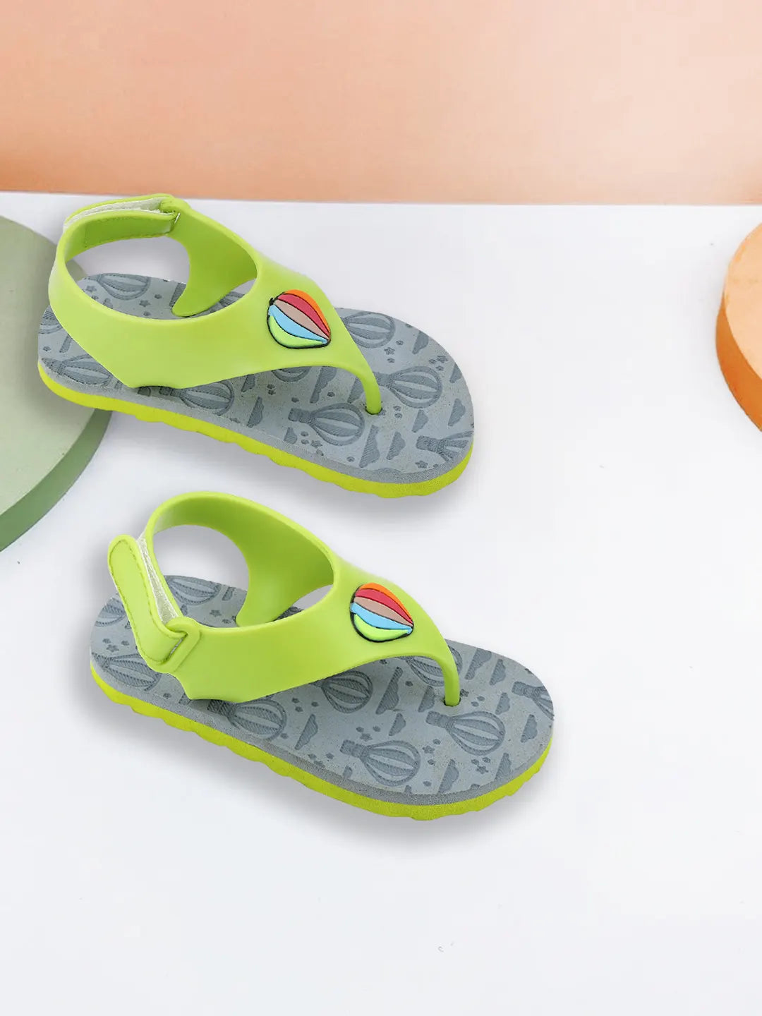 Tomsy Choice Green EVA Sole PVC Rubber Strap Unisex Flip-Flops & Slippers for Boys and Girls – Lightweight, Comfortable & Durable Casual Footwear