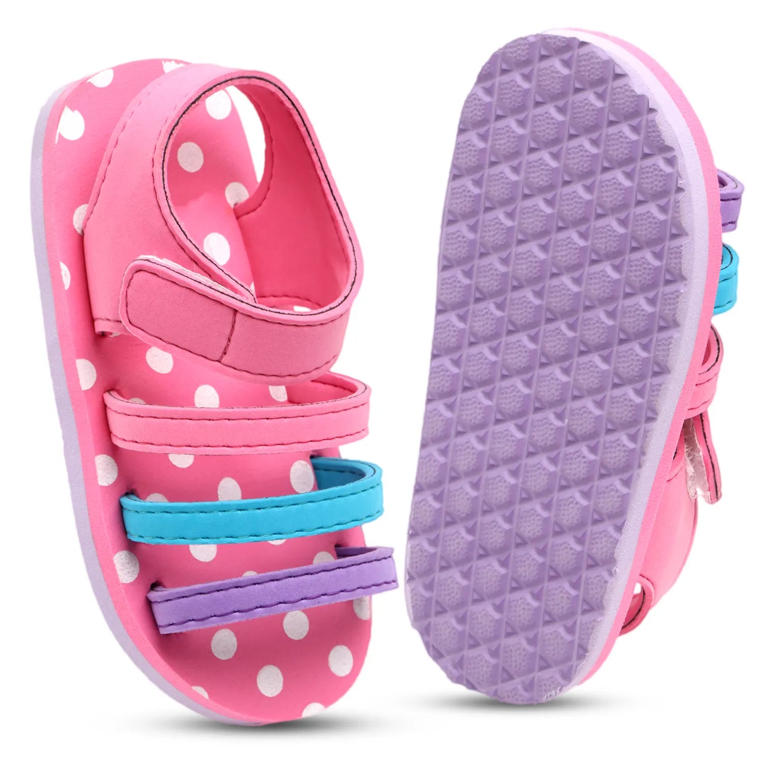 Tomsy Choice Pink EVA Sole PVC Rubber Strap Unisex Flip-Flops & Slippers for Boys and Girls – Lightweight, Comfortable & Durable Everyday Footwear