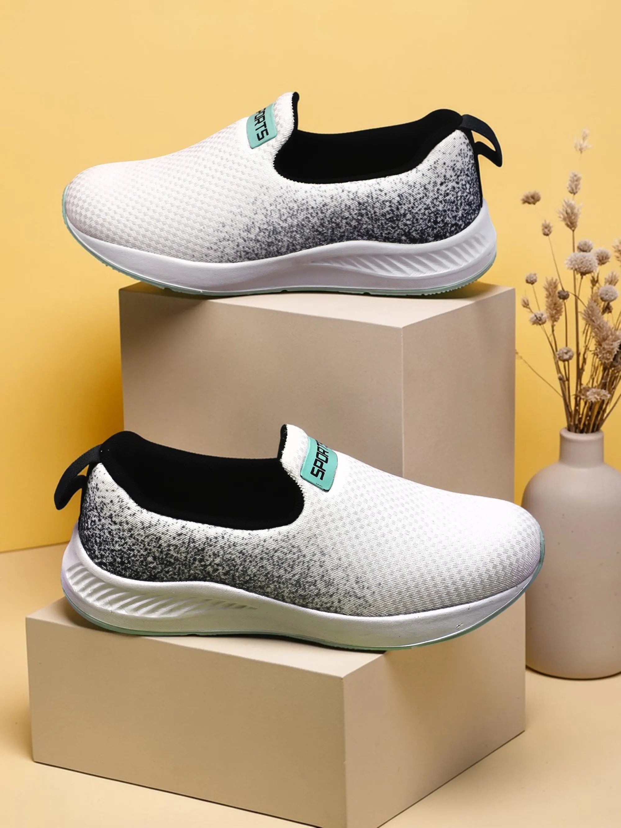 TOMSY CHOICE Slip-On Sneakers for Women | Lightweight Comfortable Walking Shoes
