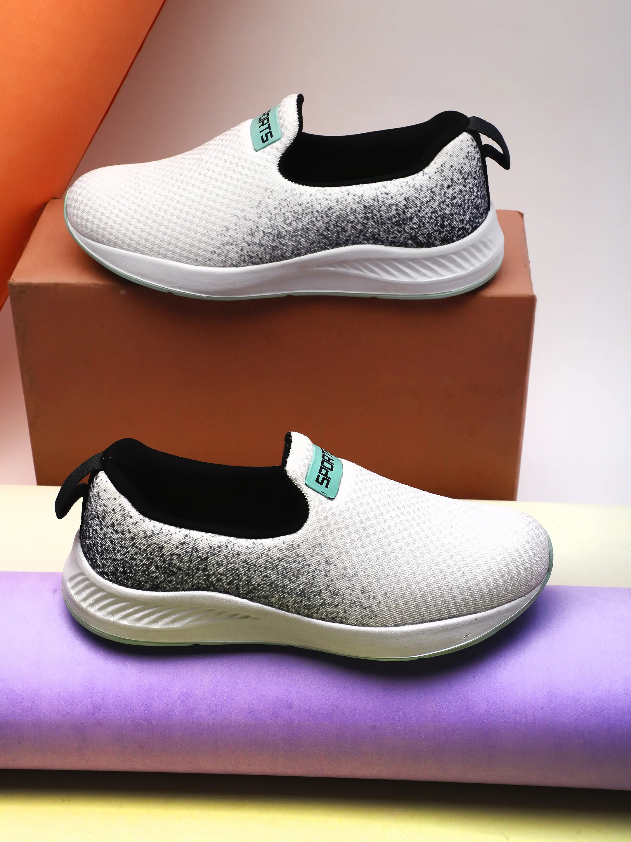 TOMSY CHOICE Slip-On Sneakers for Women | Lightweight Comfortable Walking Shoes