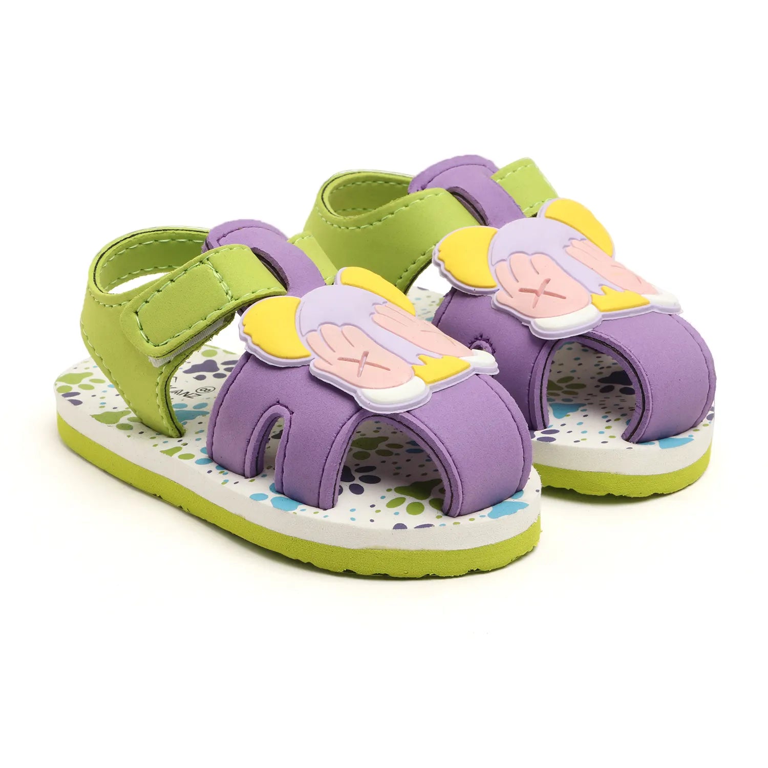 Tomsy Choice Green EVA Sole EVA Upper Kids Sandals for Boys and Girls | Lightweight, Comfortable, and Durable Summer Footwear