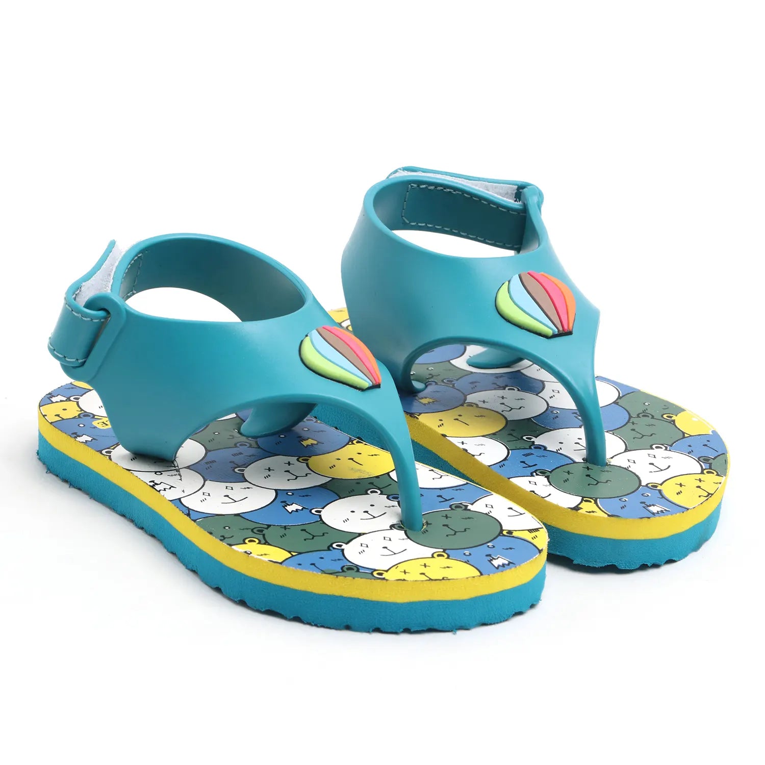 Tomsy Choice Blue EVA Sole PVC Rubber Strap Upper Flip-Flops & Slippers for Boys and Girls | Lightweight, Comfortable & Durable Casual Footwear