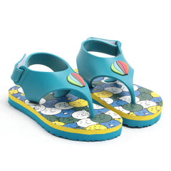 Tomsy Choice Blue EVA Sole PVC Rubber Strap Upper Flip-Flops & Slippers for Boys and Girls | Lightweight, Comfortable & Durable Casual Footwear