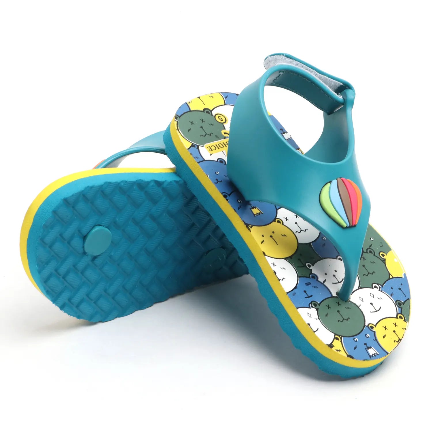 Tomsy Choice Blue EVA Sole PVC Rubber Strap Upper Flip-Flops & Slippers for Boys and Girls | Lightweight, Comfortable & Durable Casual Footwear