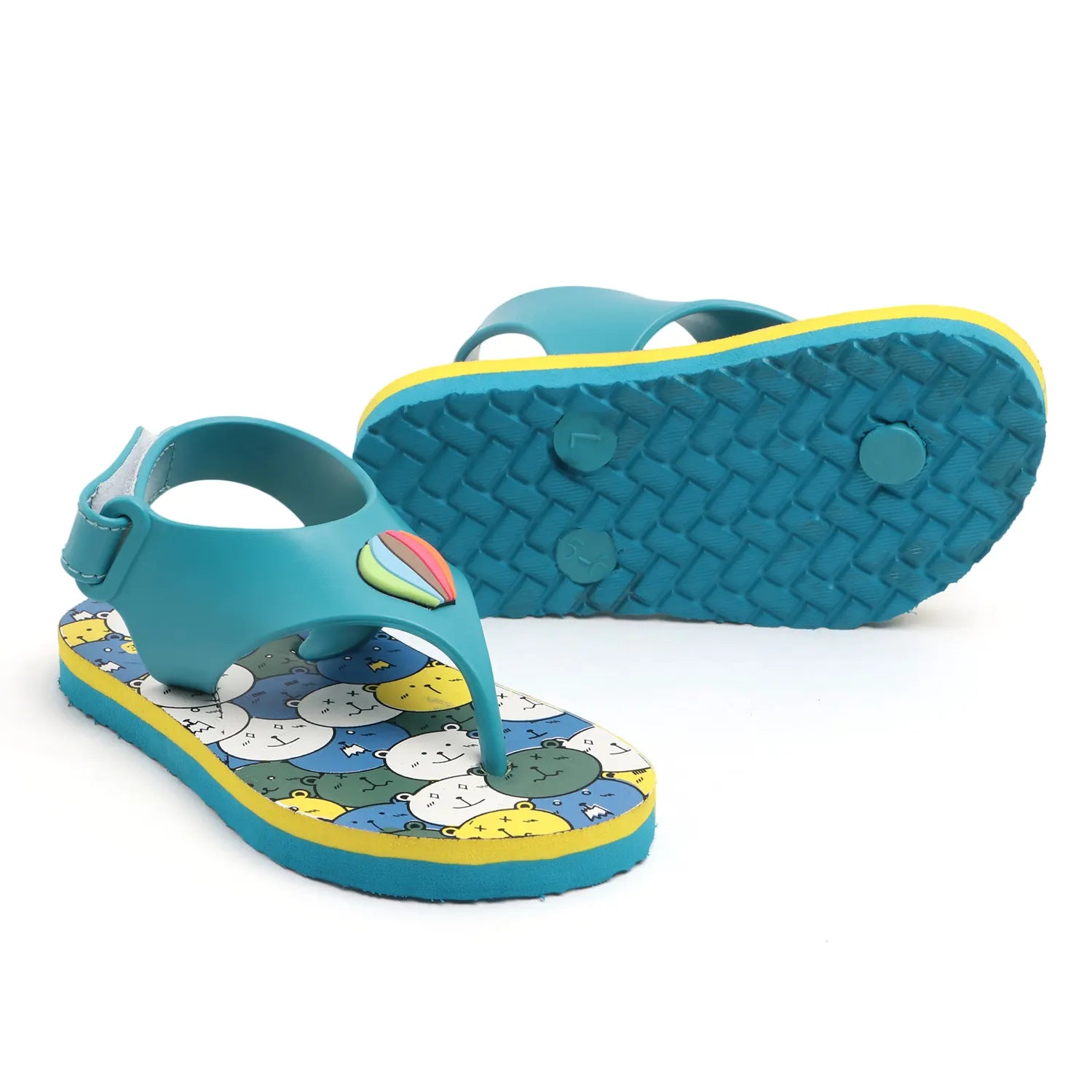 Tomsy Choice Blue EVA Sole PVC Rubber Strap Upper Flip-Flops & Slippers for Boys and Girls | Lightweight, Comfortable & Durable Casual Footwear