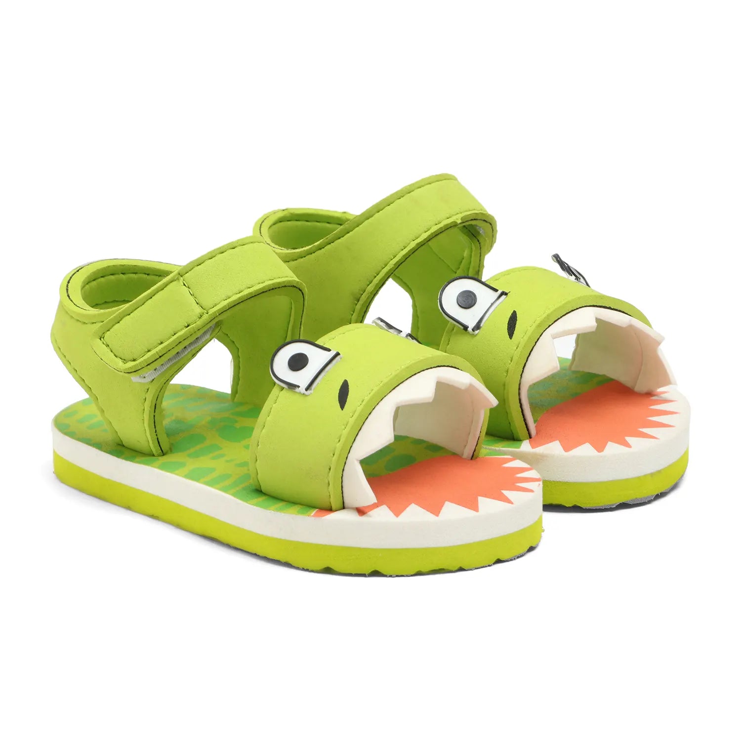 Tomsy Choice Green EVA Sole EVA Upper Kids Sandals for Boys and Girls | Lightweight, Comfortable & Waterproof Summer Footwear