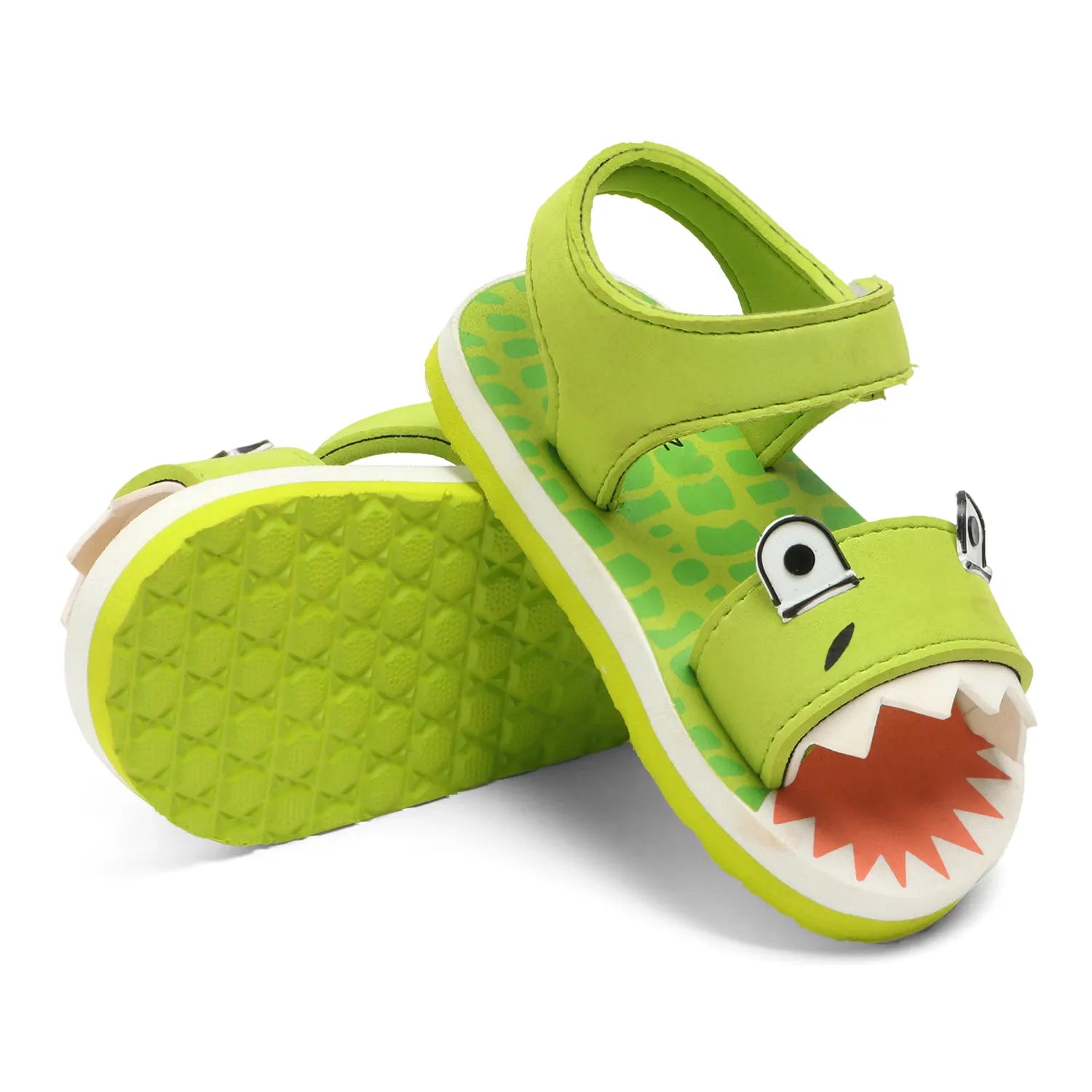 Tomsy Choice Green EVA Sole EVA Upper Kids Sandals for Boys and Girls | Lightweight, Comfortable & Waterproof Summer Footwear