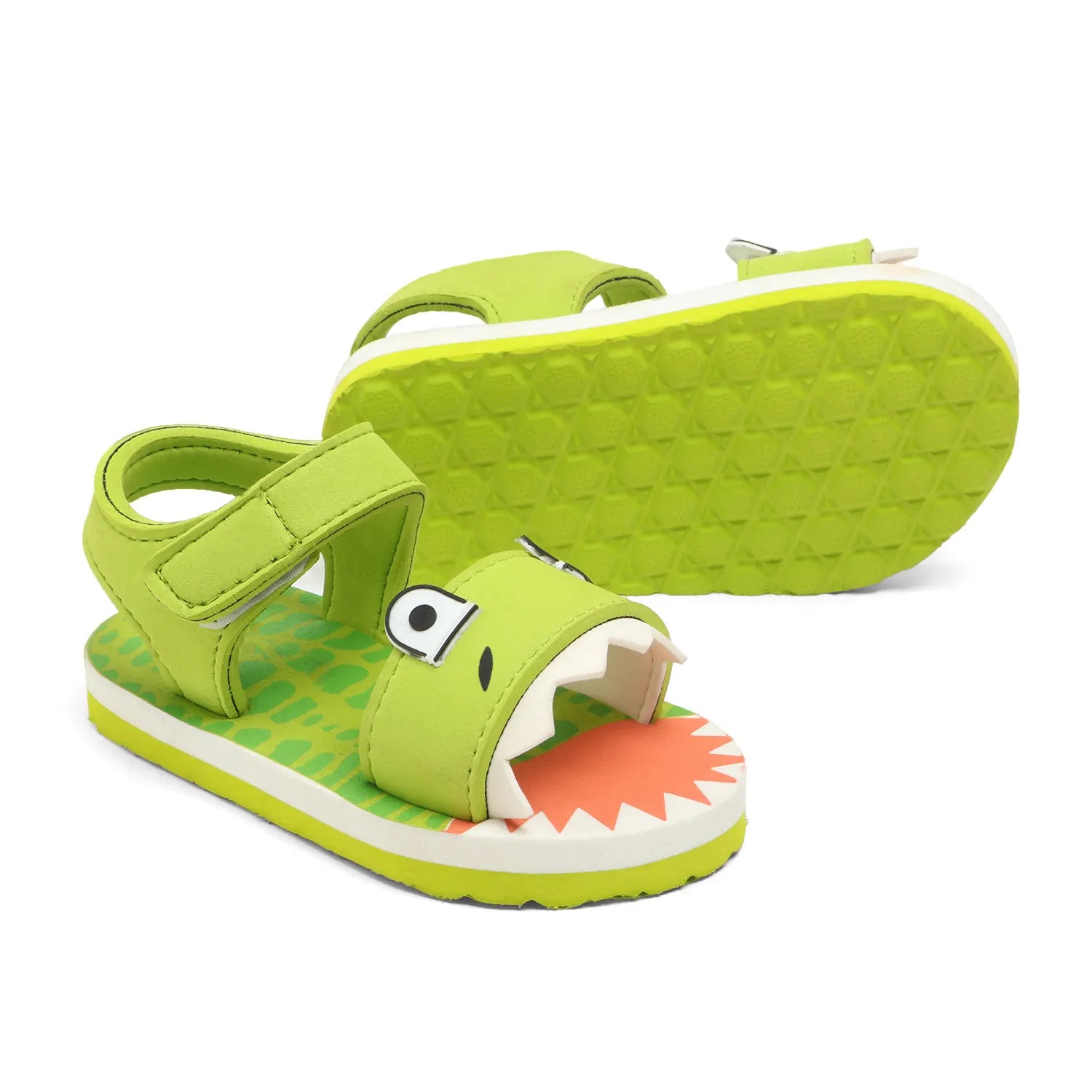 Tomsy Choice Green EVA Sole EVA Upper Kids Sandals for Boys and Girls | Lightweight, Comfortable & Waterproof Summer Footwear