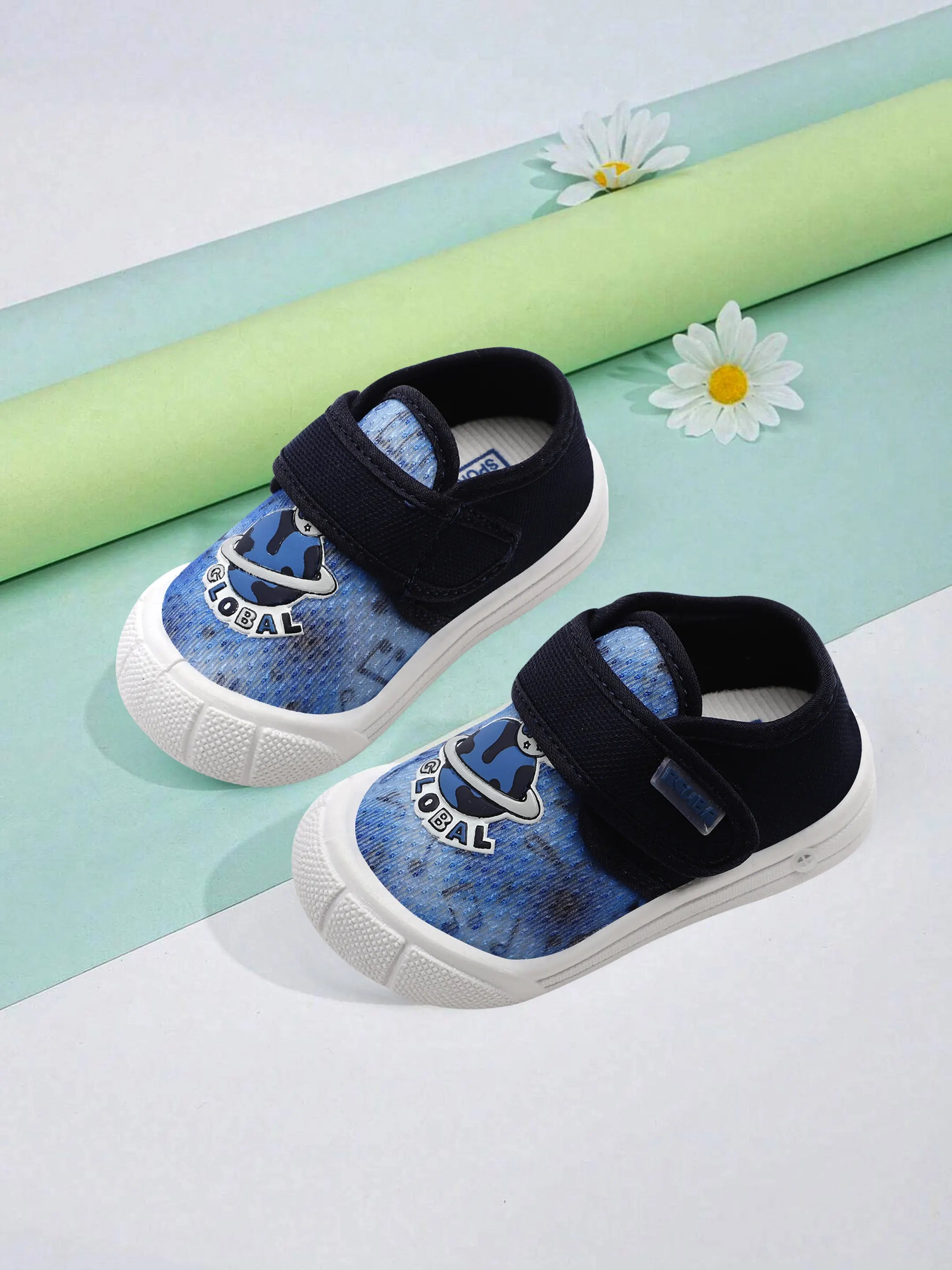 TOMSY CHOICE Blue PVC Sole Resin Upper Shoes for Boys and Girls