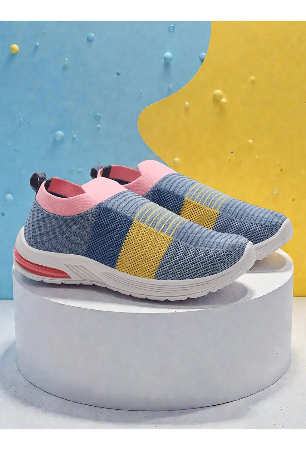 TOMSY CHOICE Multicolour MESH Slip-On Shoes for Women – Lightweight, Breathable & Comfortable