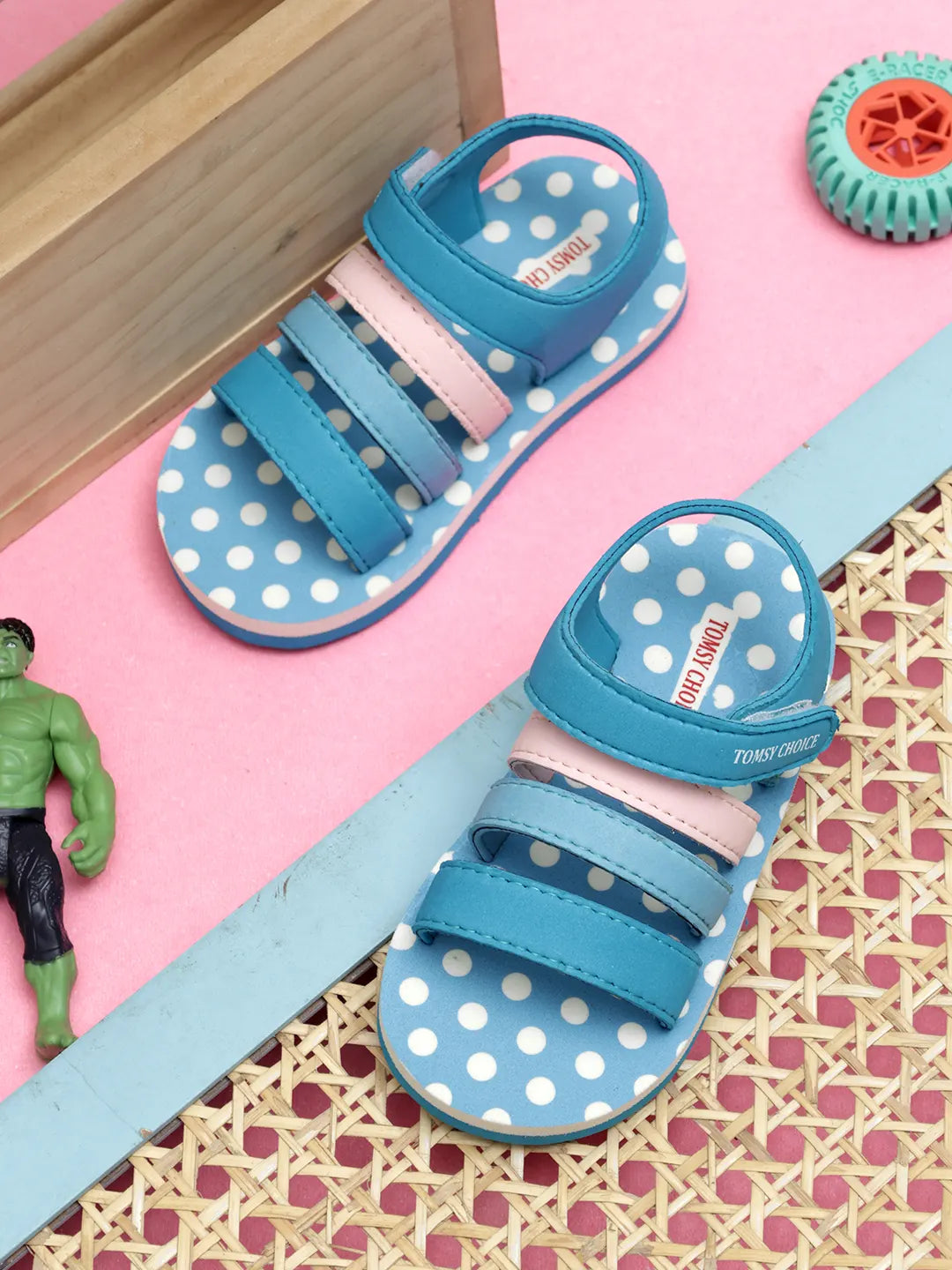 Tomsy Choice Blue EVA Sole EVA Upper Kids Sandals for Boys and Girls