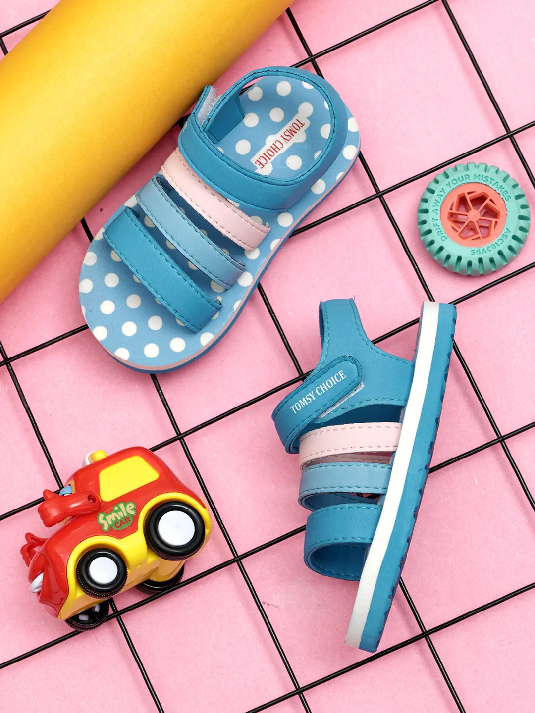 Tomsy Choice Blue EVA Sole EVA Upper Kids Sandals for Boys and Girls