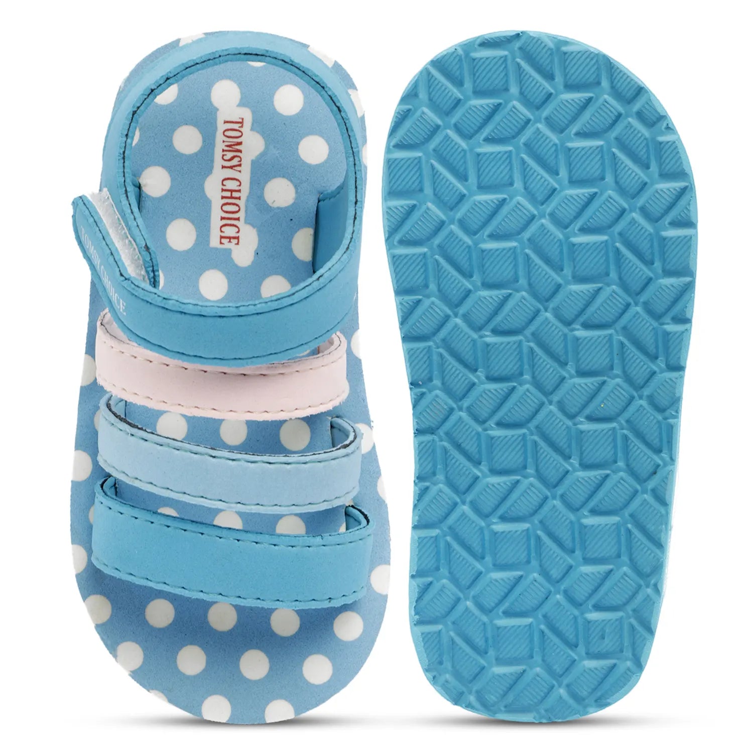 Tomsy Choice Blue EVA Sole EVA Upper Kids Sandals for Boys and Girls