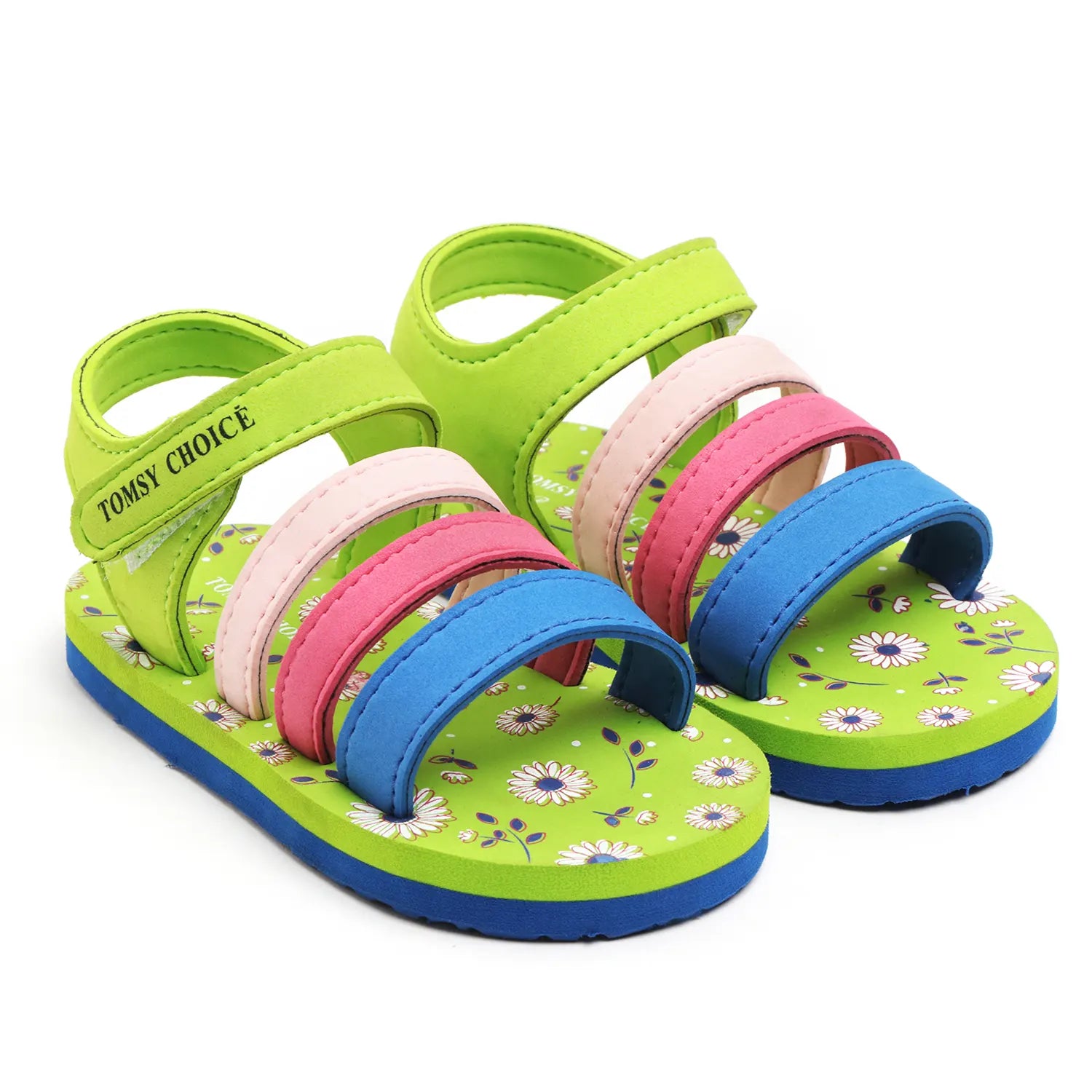 Tomsy Choice Green EVA Sole EVA Upper Kids Sandals for Boys and Girls