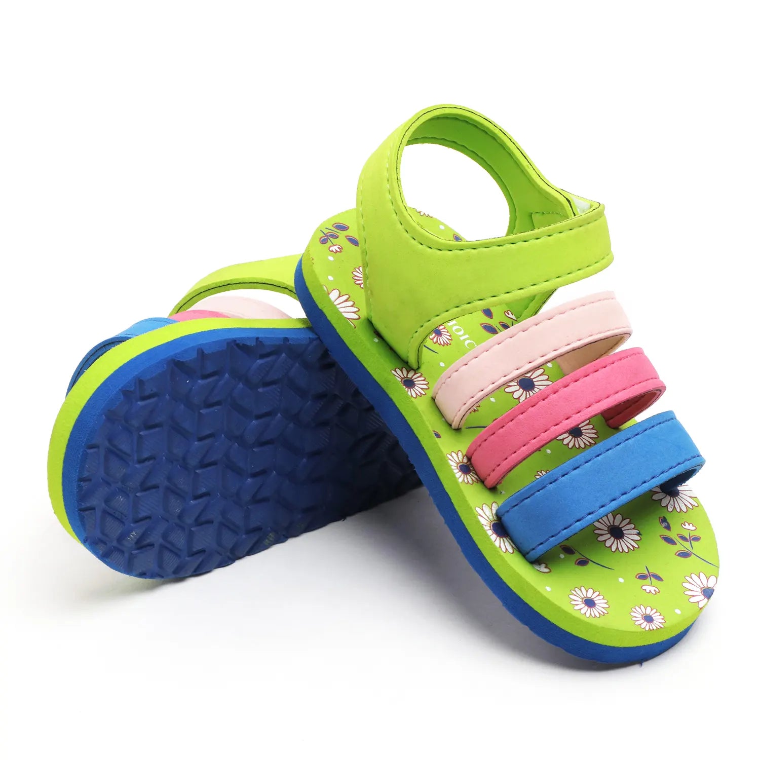 Tomsy Choice Green EVA Sole EVA Upper Kids Sandals for Boys and Girls