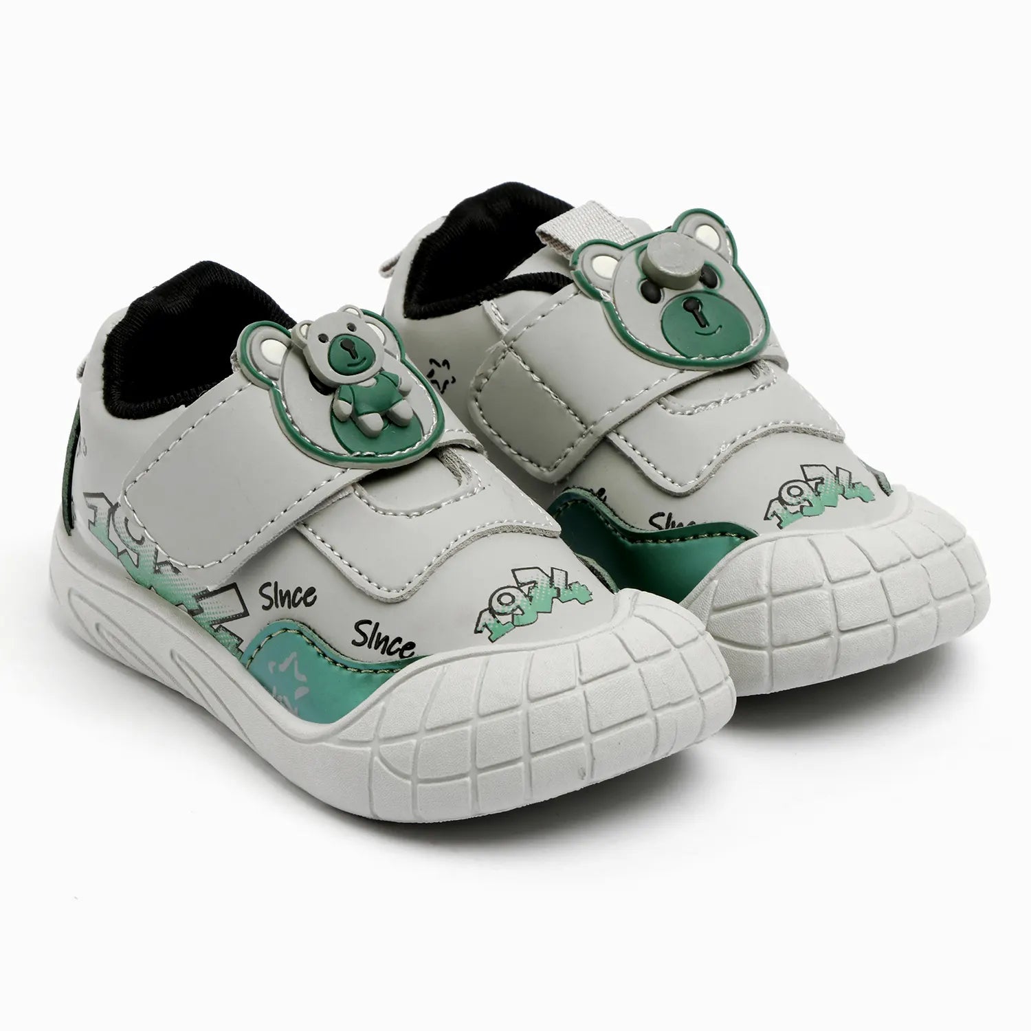 Tomsy Choice Grey PVC Sole Resin Upper Stylish Casual Shoes for Boys and Girls – Lightweight, Durable, and Comfortable Everyday Footwear Size - 5C, Grey