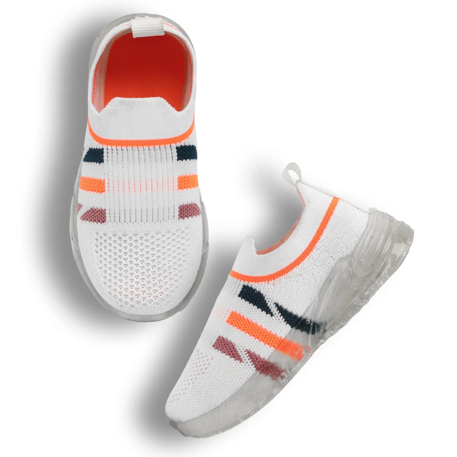 TOMSY CHOICE White PVC Sole & Premium Resin Upper Casual Kids Shoes for Boys and Girls – Lightweight, Durable & Stylish Everyday Wear