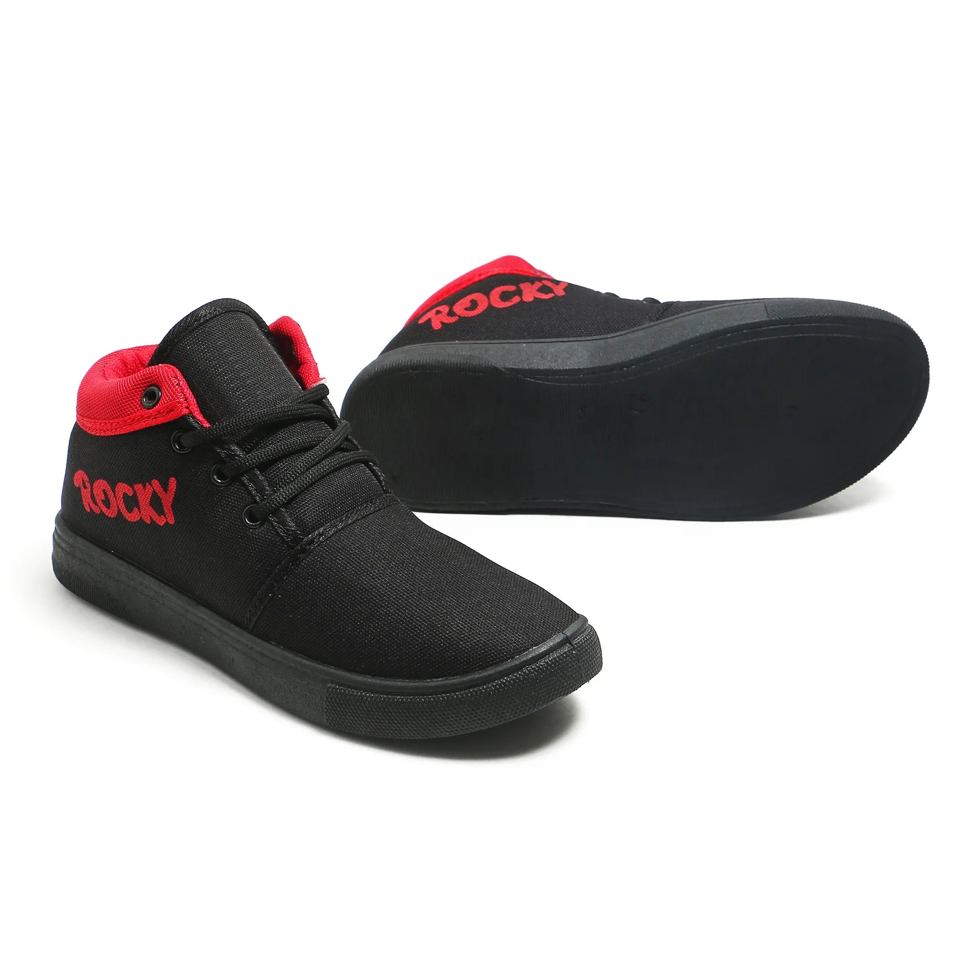 Tomsy Choice Black PVC Sole & RESIN Upper Shoes for Boys and Girls – Smart, Durable & Lightweight Everyday Footwear