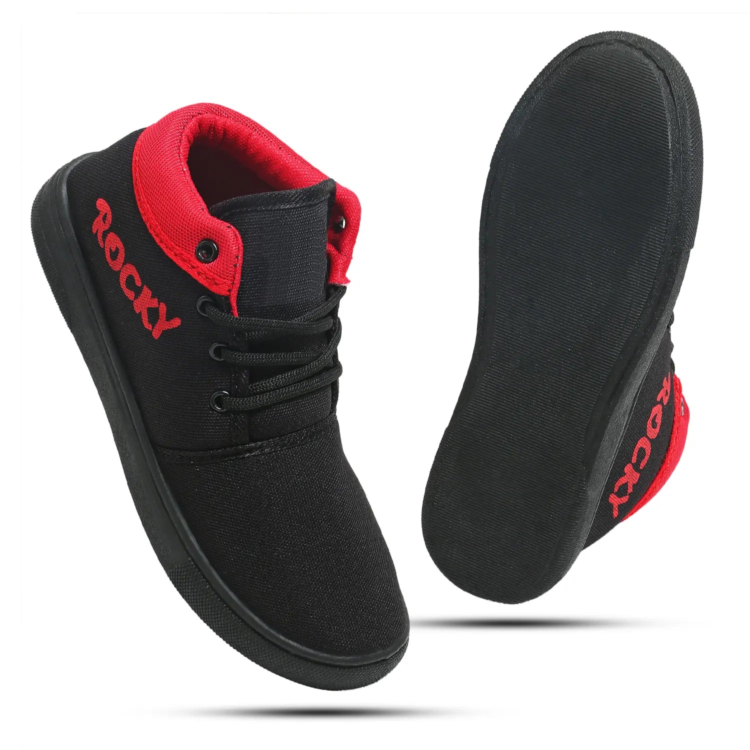 Tomsy Choice Black PVC Sole & RESIN Upper Shoes for Boys and Girls – Smart, Durable & Lightweight Everyday Footwear