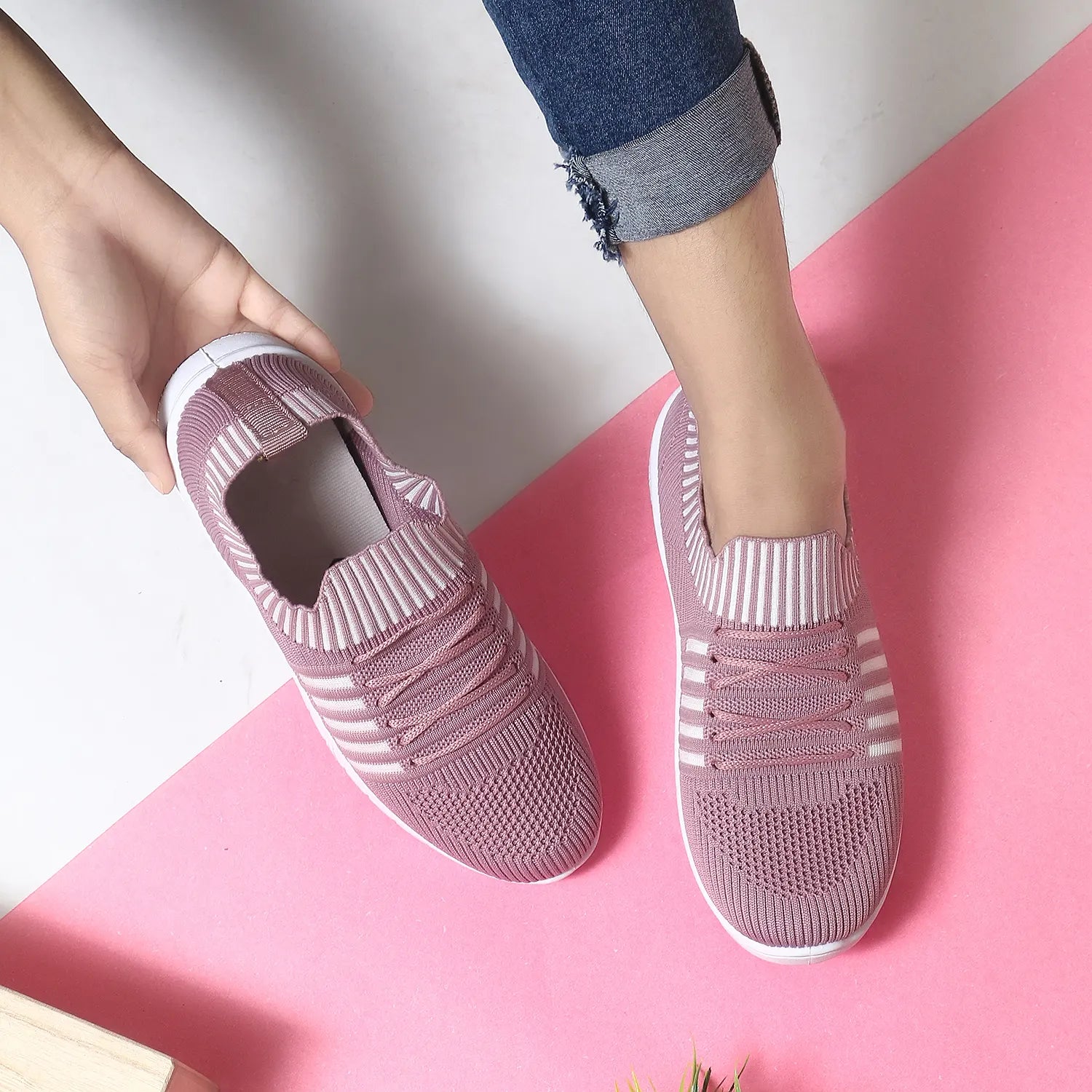 Tomsy Choice MESH Slip-On Shoes for Women – Lightweight, Breathable & Comfortable