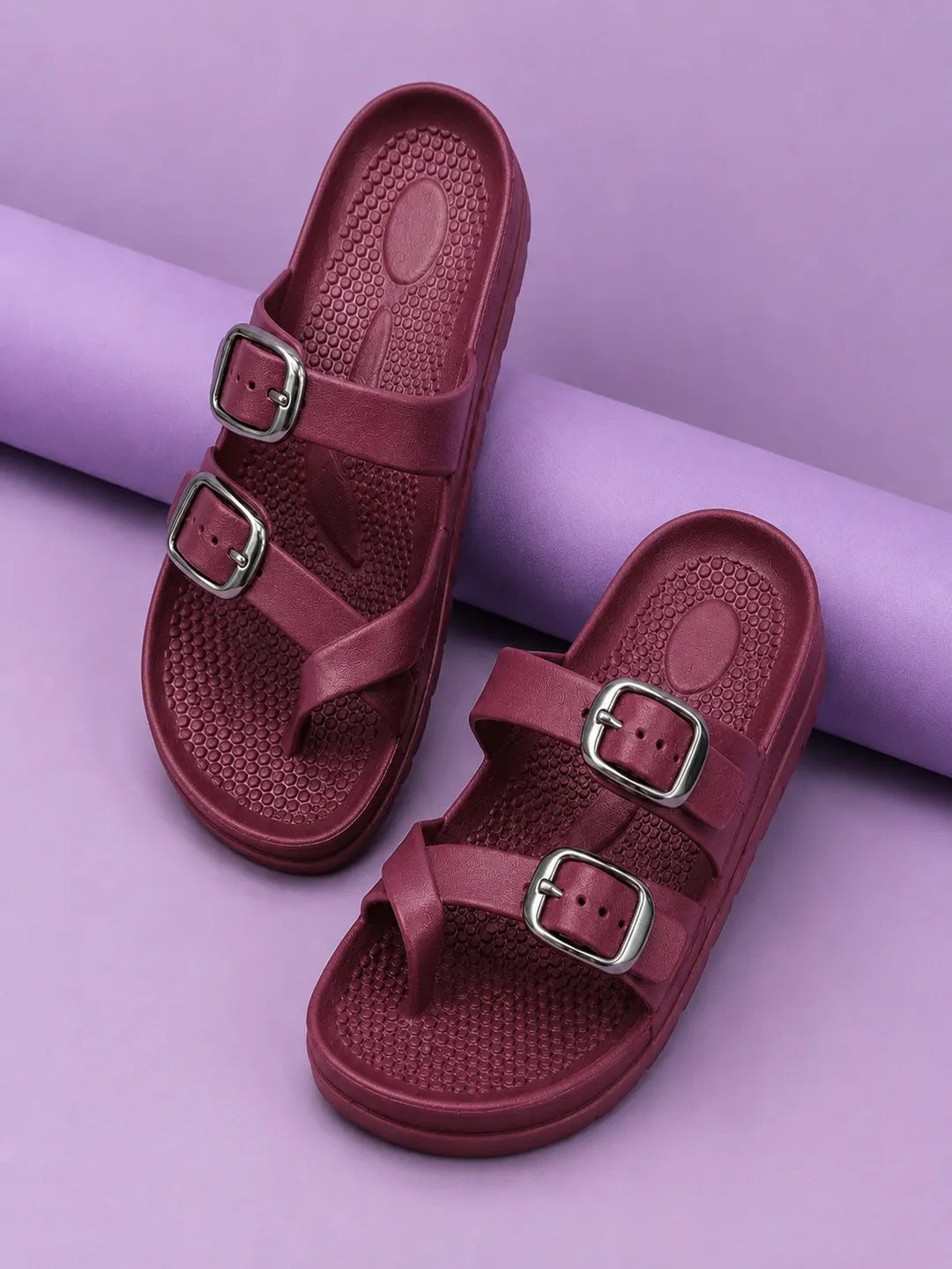Tomsy Choice EVA Slip-On Casual Sandals for Women | Lightweight Comfortable Daily Wear Flats