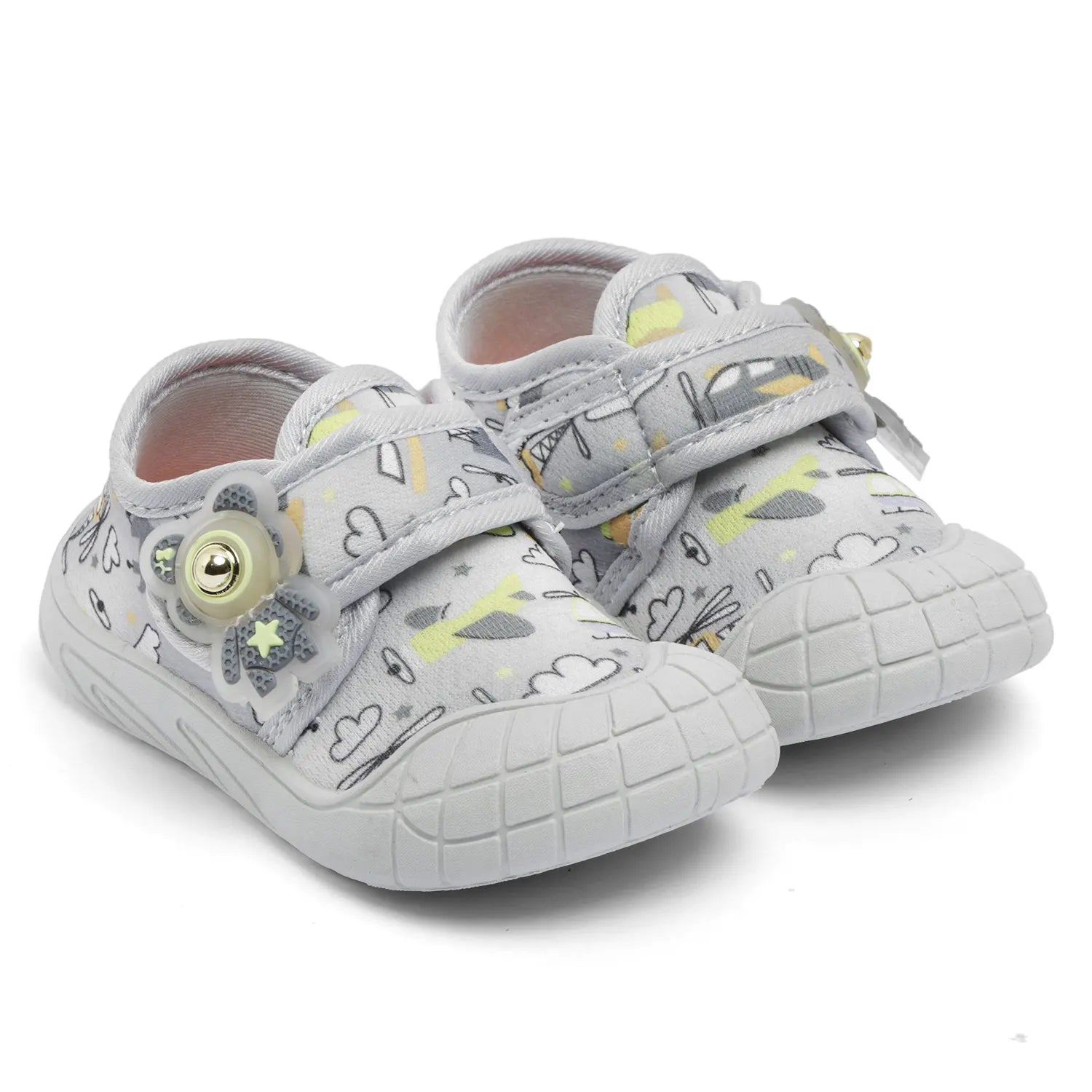 Tomsy Choice Kids Light Blue Casual Shoes | PVC Sole | Mesh Upper